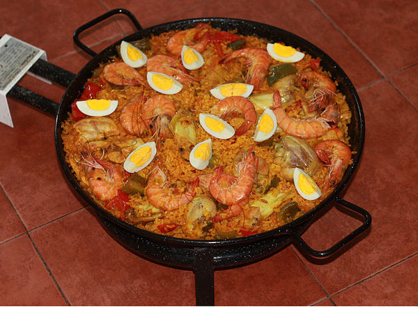 A pot of Paella