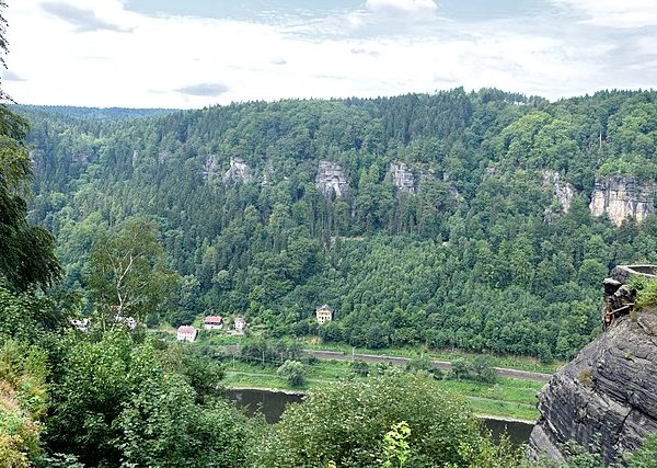 View of the Elbe canyon from Belvedér