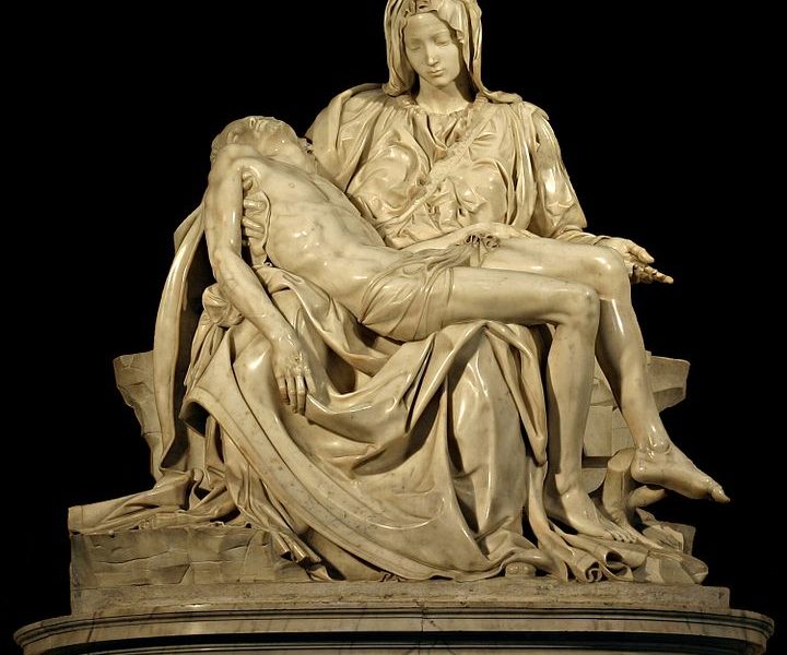 Michelangelo's Pieta 5450 cut out black