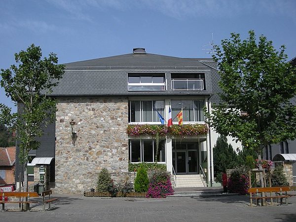 Town hall of Ax-les-Thermes, France.