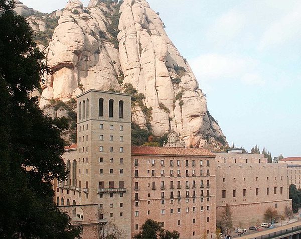 The monastery at Montserrat in Catalonia, Spain