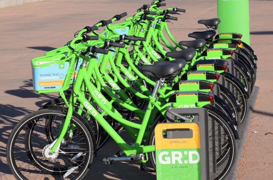 Green Bikes at a bay by Terry Jaskiw - Unsplash