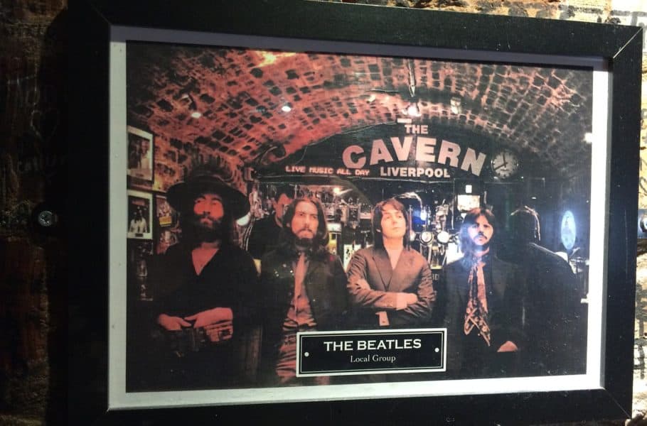 The Beatles picture at The Cavern, Liverpool