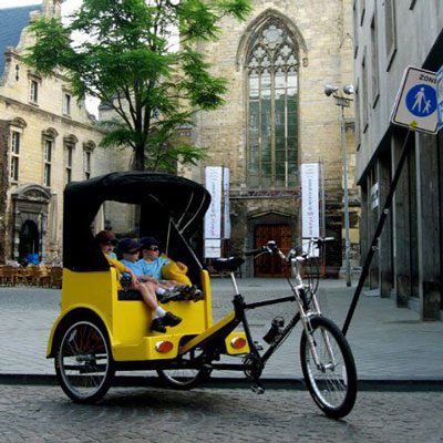 Amsterdam: Private City Highlights Rickshaw Tour with Transfer
