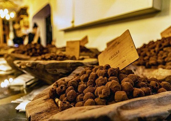 Varied selection of truffles in Shoreditch